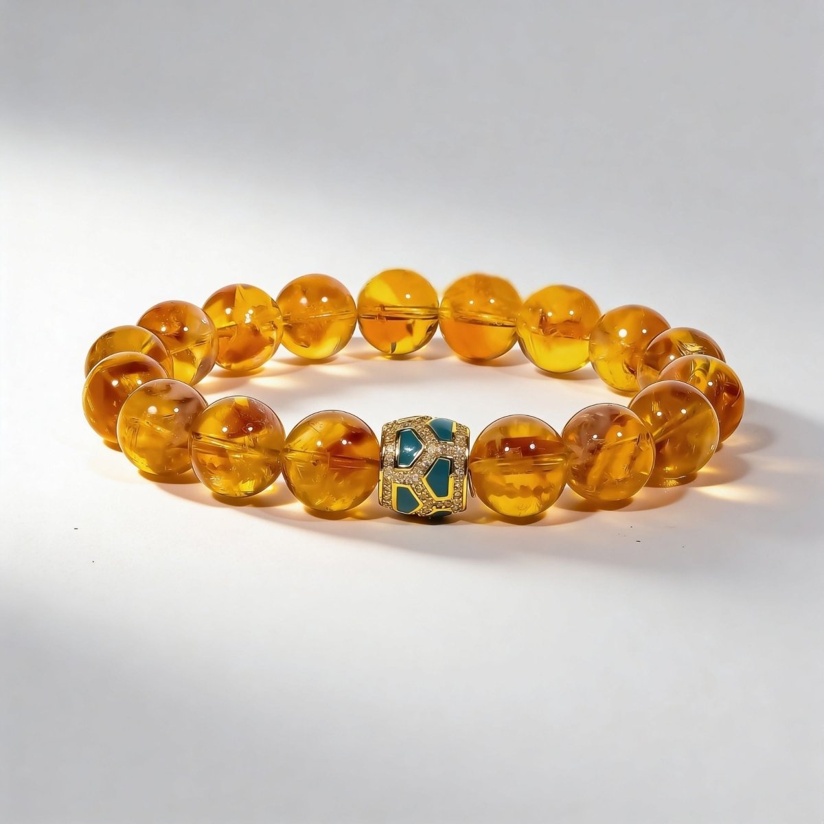 Brazilian Citrine Bracelet — Select Centerpiece by JWPatronus – natural crystal bracelet for women
