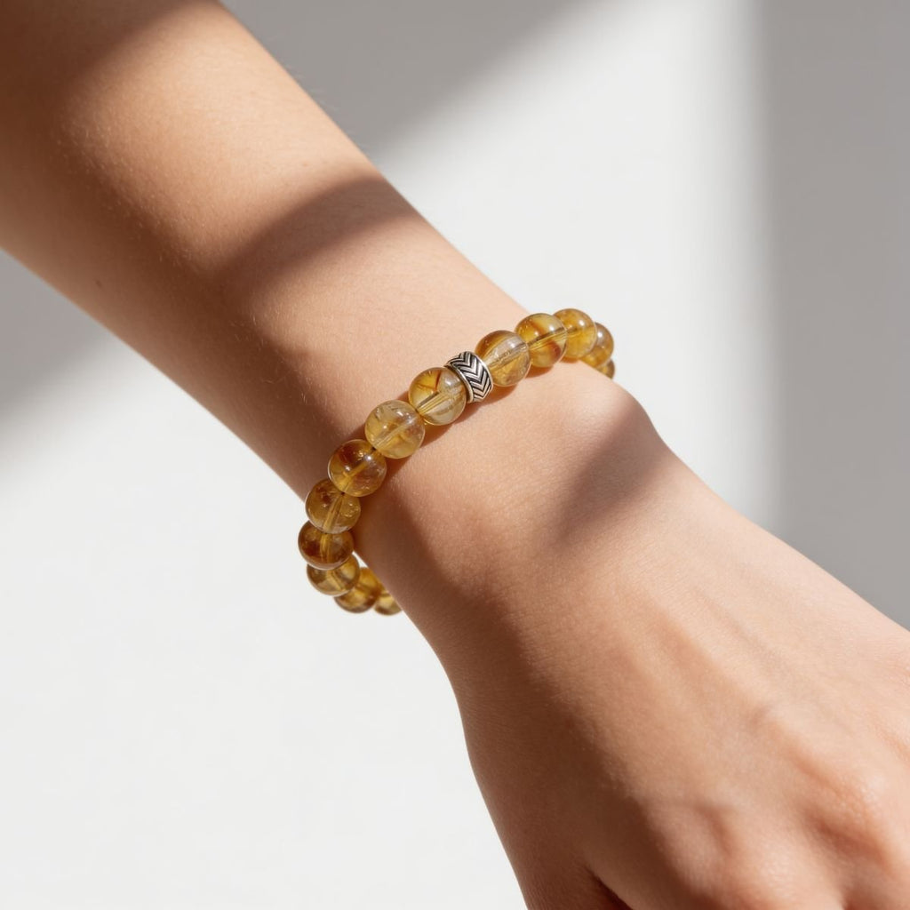 Brilliant Citrine Bracelet by JWPatronus – natural crystal bracelet for women
