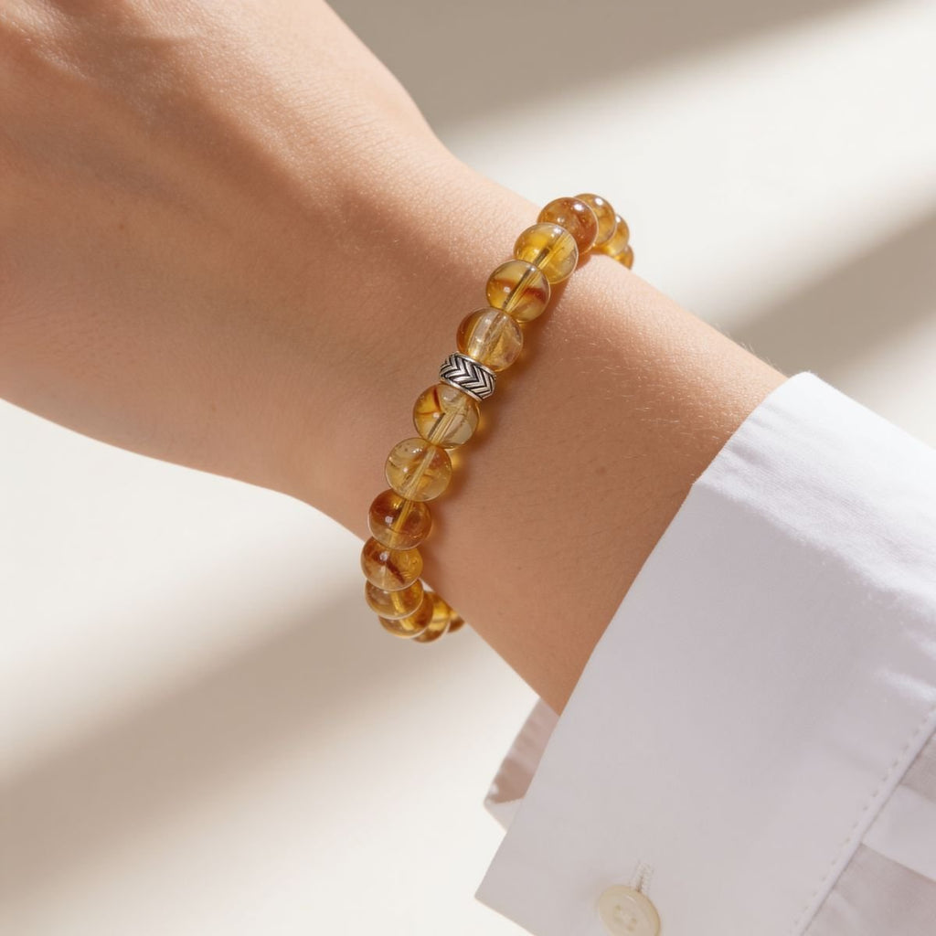 Brilliant Citrine Bracelet by JWPatronus – natural crystal bracelet for women