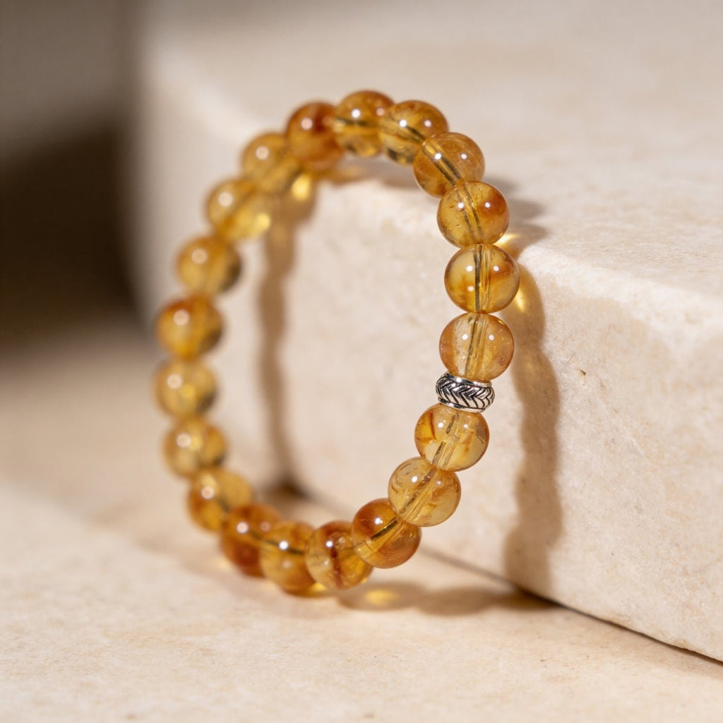 Brilliant Citrine Bracelet by JWPatronus – natural crystal bracelet for women