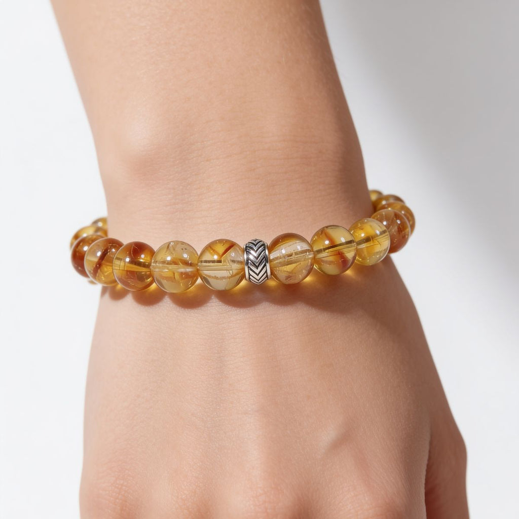 Brilliant Citrine Bracelet by JWPatronus – natural crystal bracelet for women