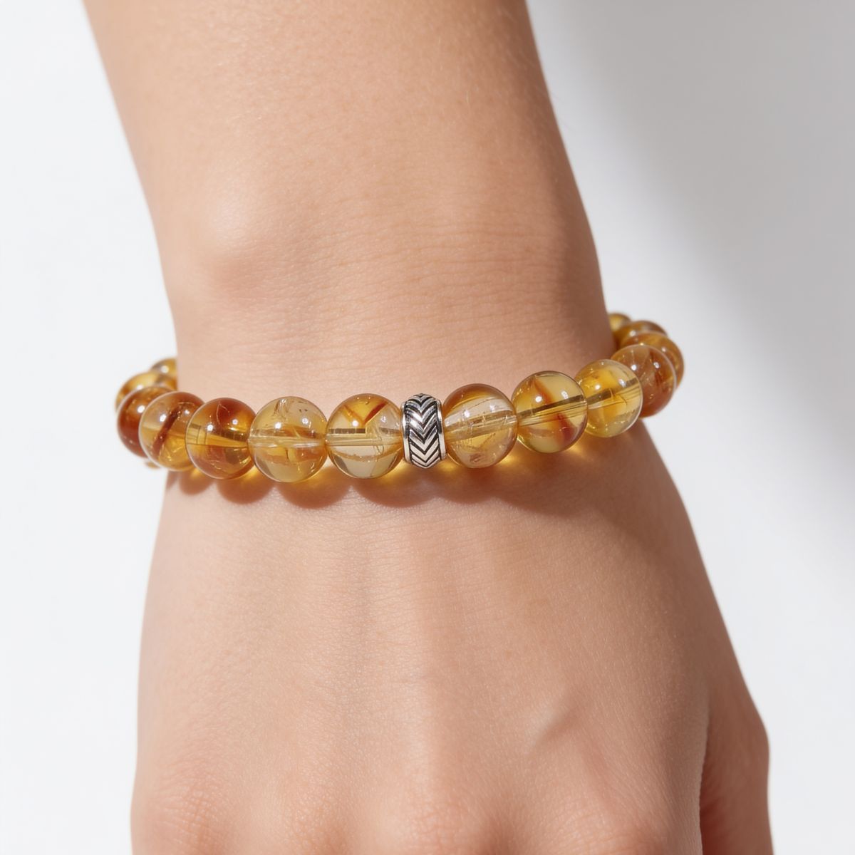 Brilliant Citrine Bracelet by JWPatronus – natural crystal bracelet for women