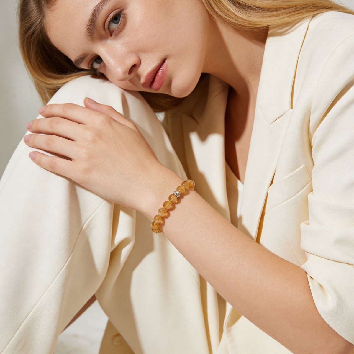 Brilliant Citrine Bracelet by JWPatronus – natural crystal bracelet for women