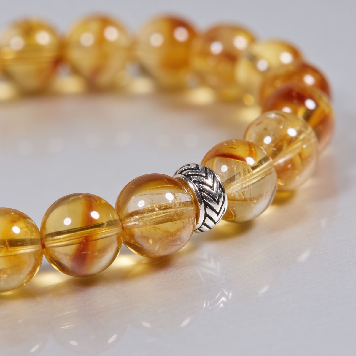 Brilliant Citrine Bracelet by JWPatronus – natural crystal bracelet for women