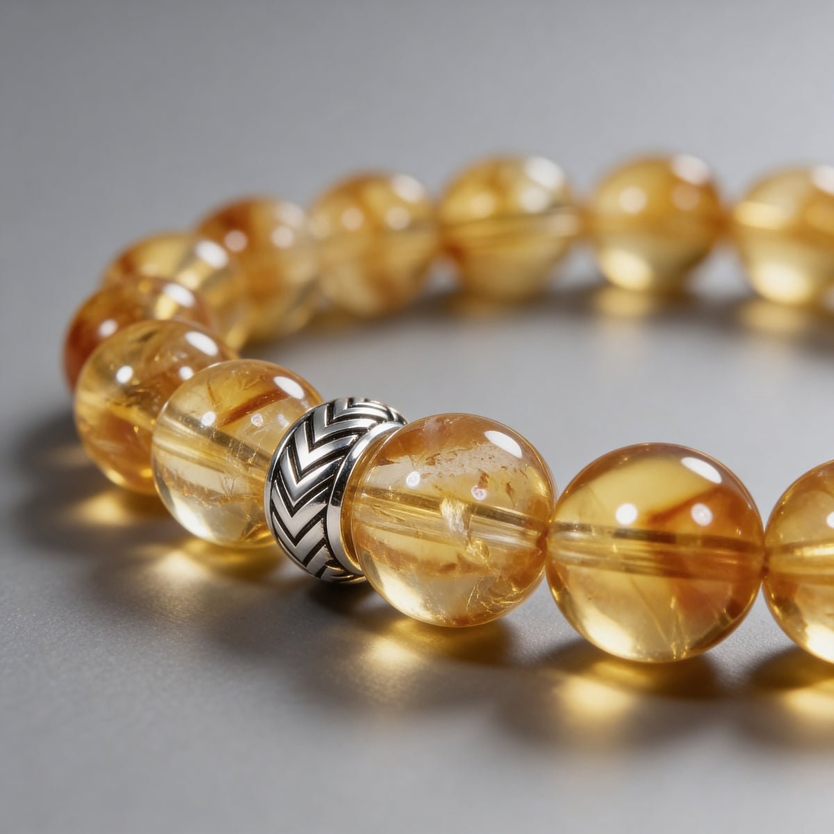 Brilliant Citrine Bracelet by JWPatronus – natural crystal bracelet for women