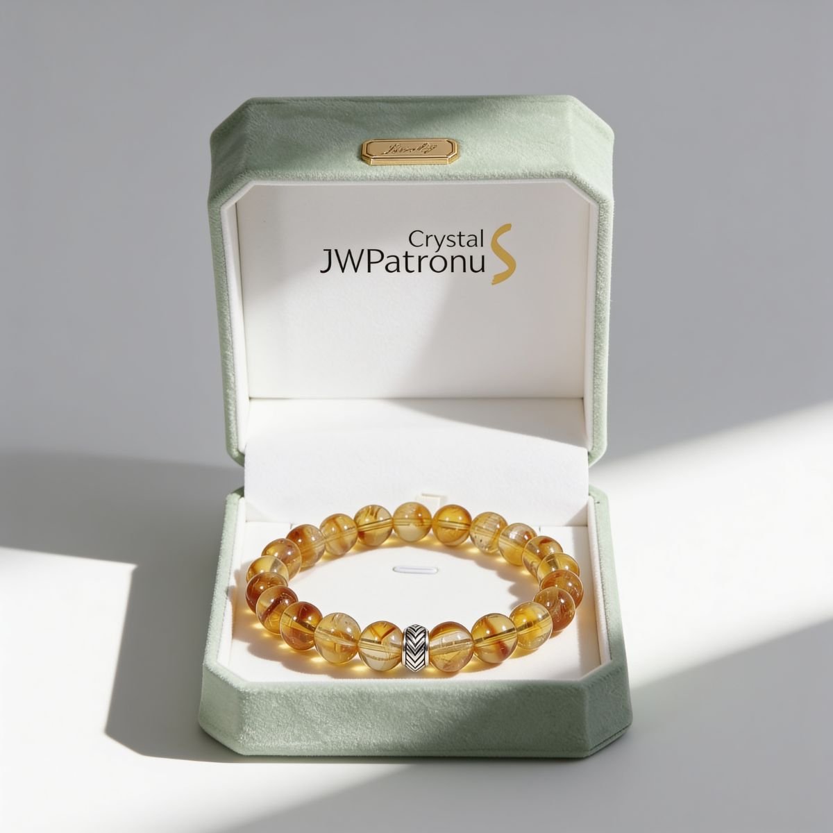 Brilliant Citrine Bracelet by JWPatronus – natural crystal bracelet for women