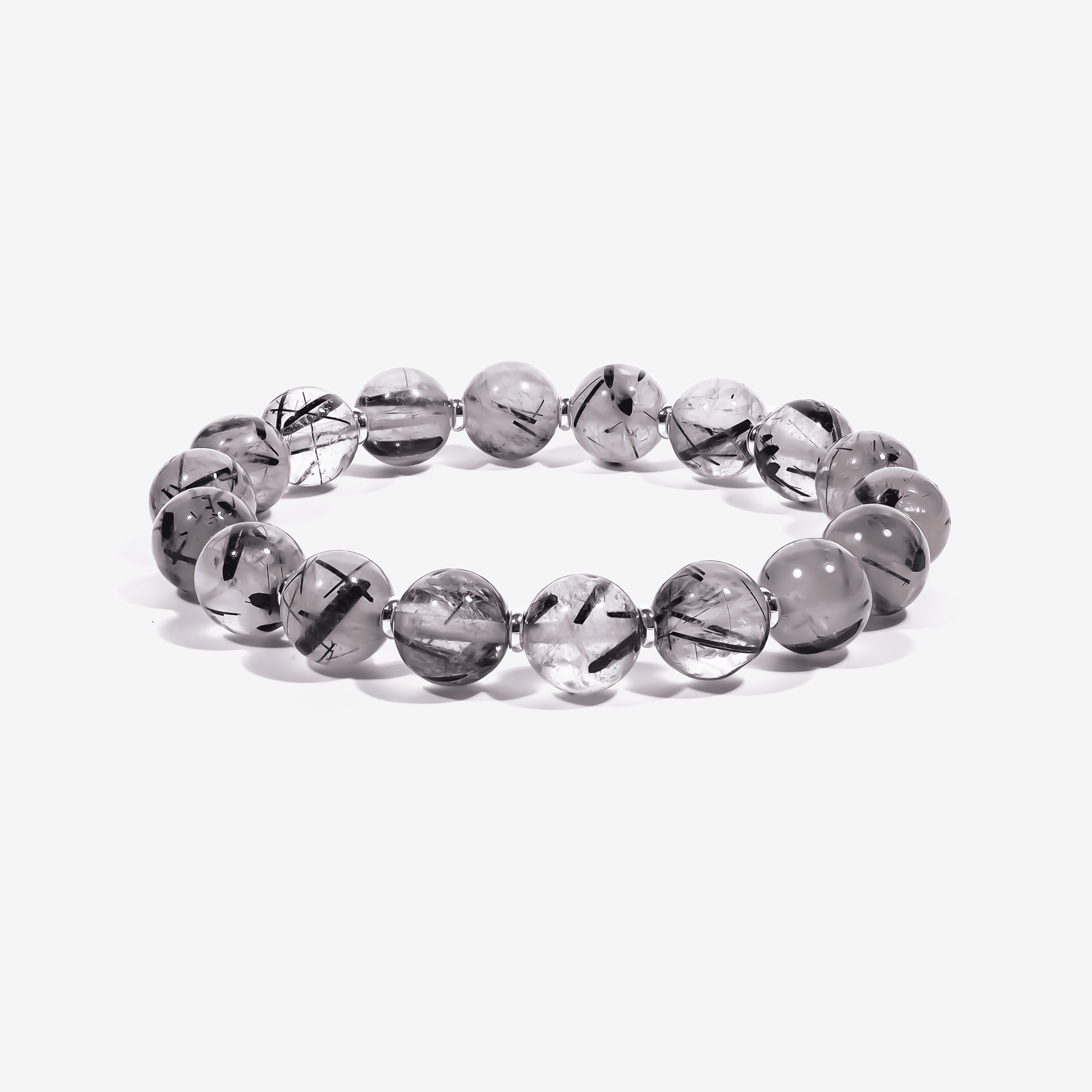 Calm Armor Black Rutilated Quartz Bracelet by JWPatronus – natural crystal bracelet for women