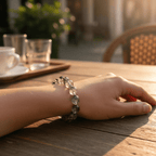 Calm Armor Black Rutilated Quartz Bracelet by JWPatronus – natural crystal bracelet for women