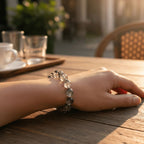 Calm Armor Black Rutilated Quartz Bracelet by JWPatronus – natural crystal bracelet for women