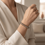Calm Armor Black Rutilated Quartz Bracelet by JWPatronus – natural crystal bracelet for women