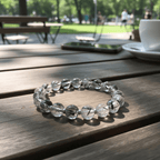 Calm Armor Black Rutilated Quartz Bracelet by JWPatronus – natural crystal bracelet for women