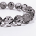 Calm Armor Black Rutilated Quartz Bracelet by JWPatronus – natural crystal bracelet for women