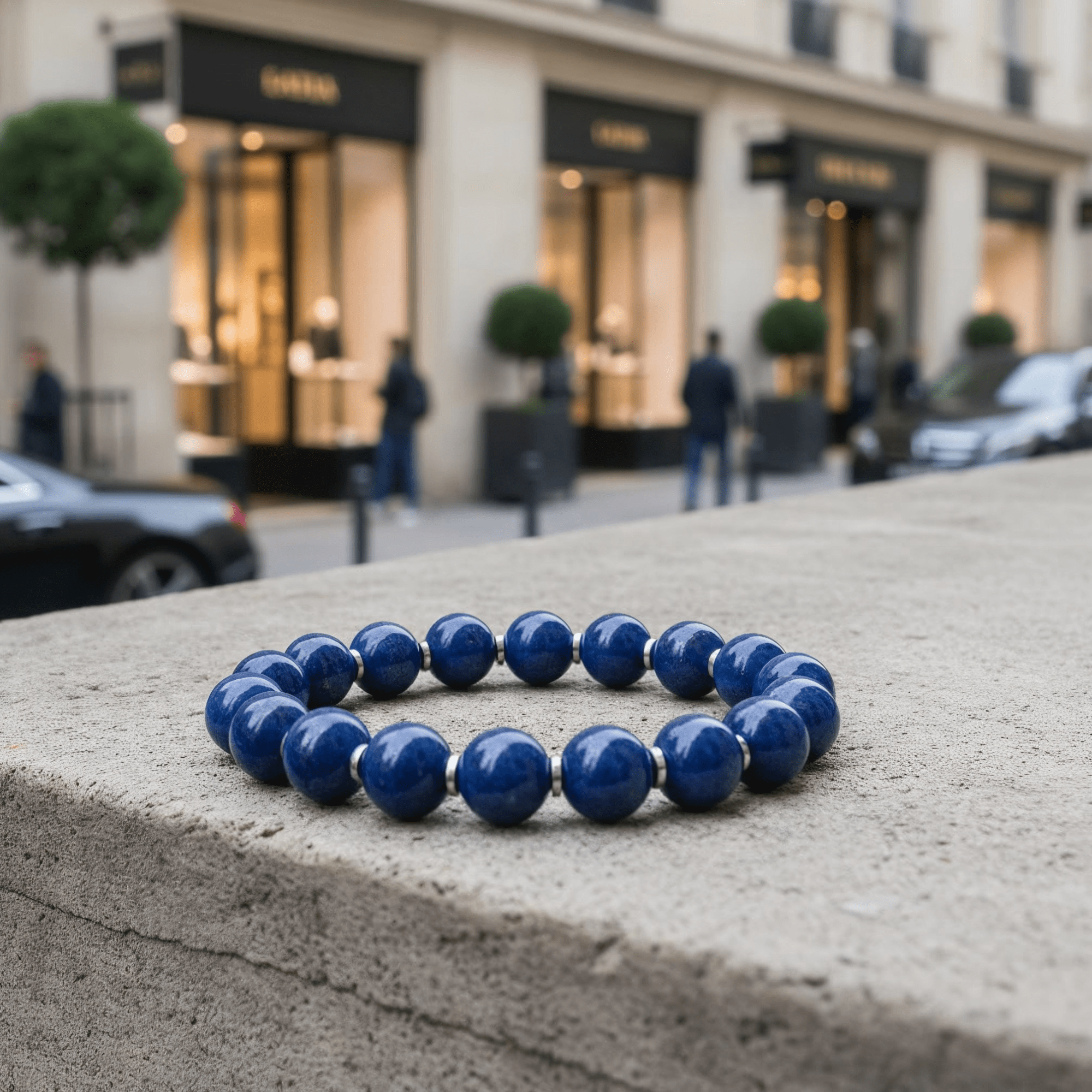 Celestial Lapis Bracelet by JWPatronus – natural crystal bracelet for women