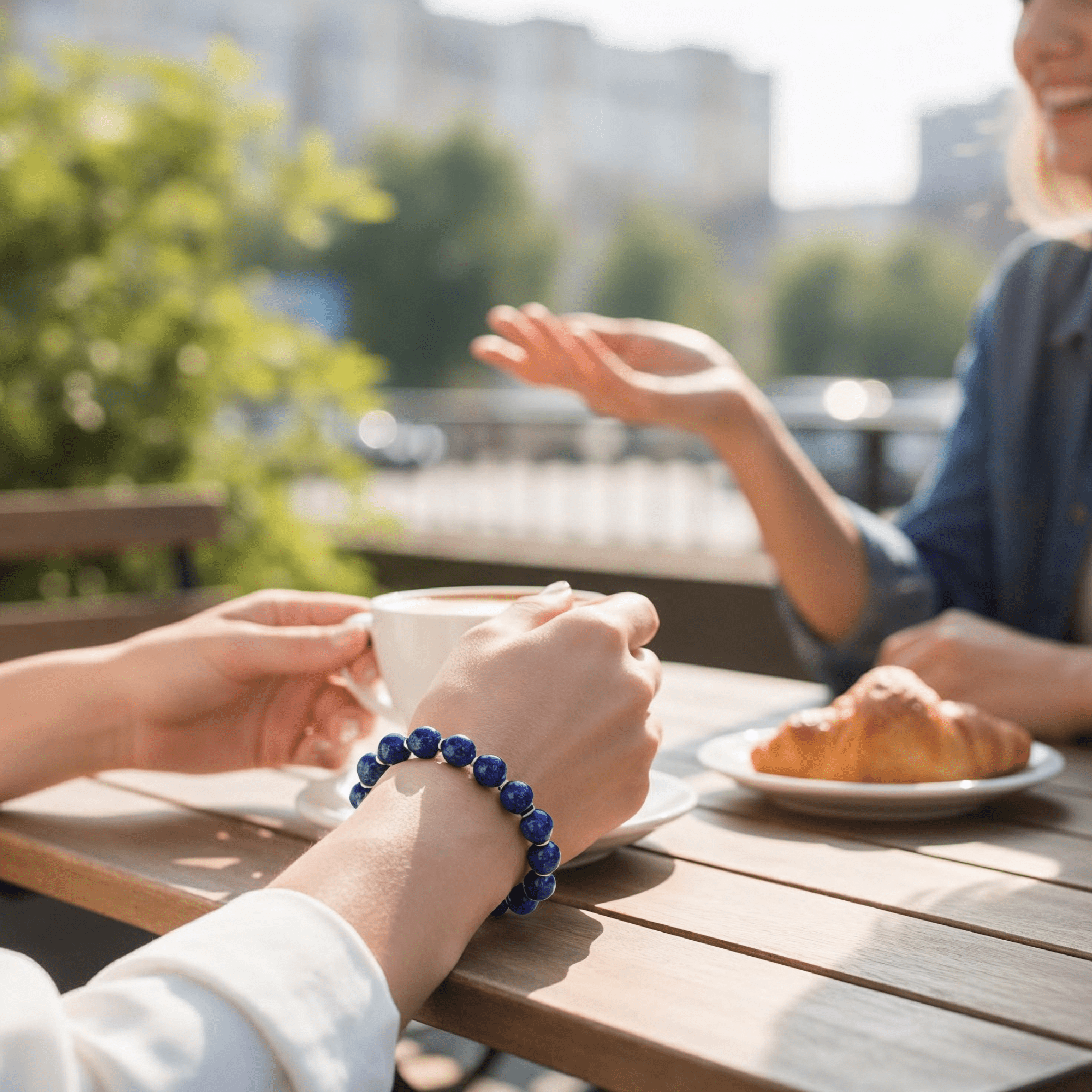 Celestial Lapis Bracelet by JWPatronus – natural crystal bracelet for women