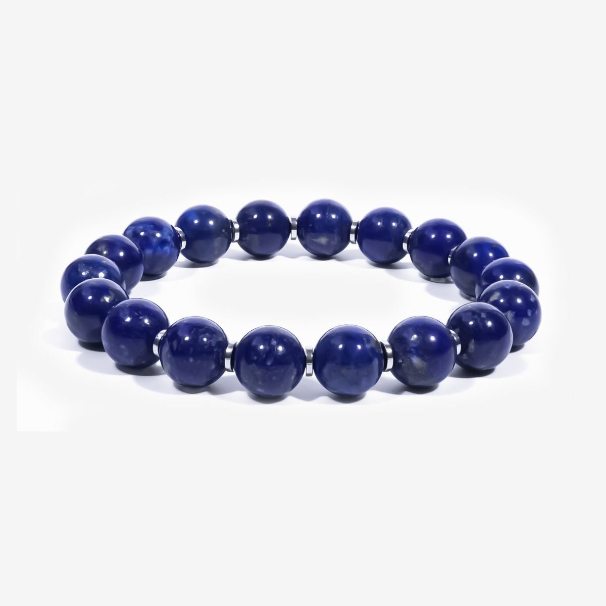 Celestial Lapis Lazuli Beaded Bracelet by JWPatronus – natural crystal bracelet for women