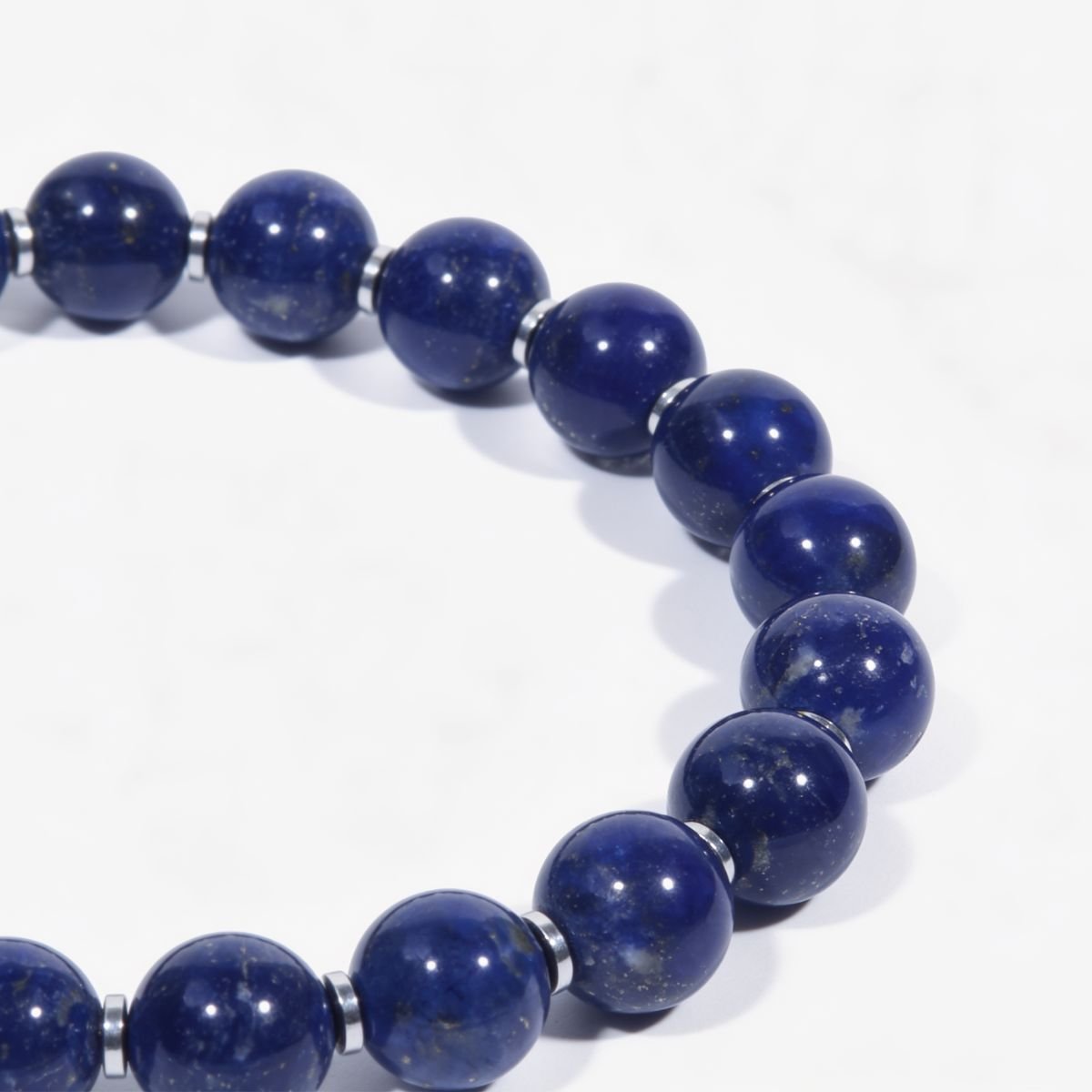 Celestial Lapis Lazuli Beaded Bracelet by JWPatronus – natural crystal bracelet for women