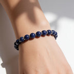 Celestial Lapis Lazuli Beaded Bracelet by JWPatronus – natural crystal bracelet for women