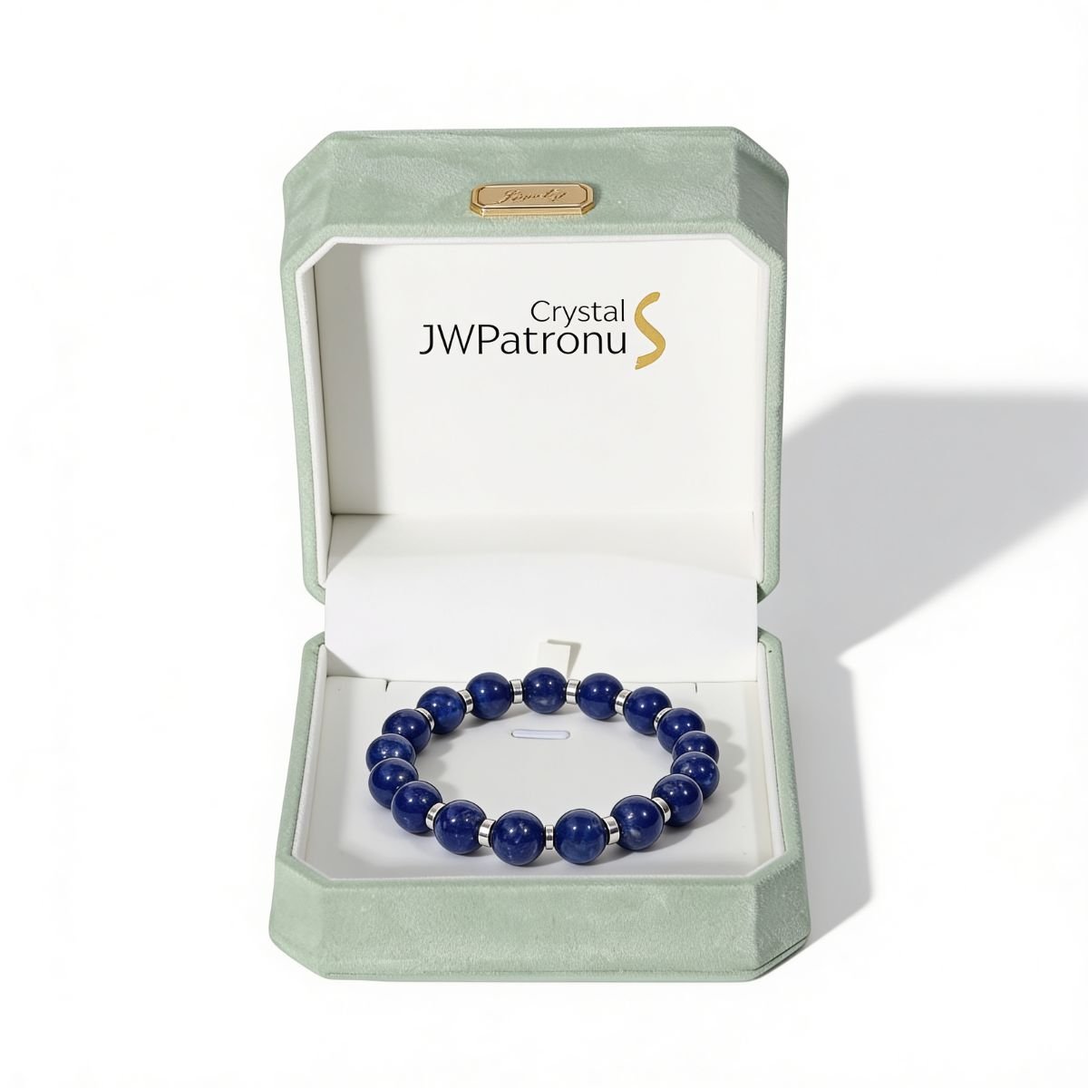 Celestial Lapis Lazuli Beaded Bracelet by JWPatronus – natural crystal bracelet for women