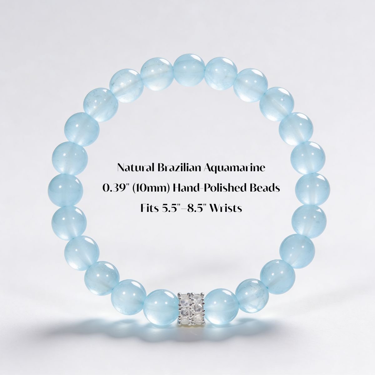Coastal Elegance Aquamarine Bracelet by JWPatronus – natural crystal bracelet for women