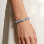 Coastal Elegance Aquamarine Bracelet by JWPatronus – natural crystal bracelet for women