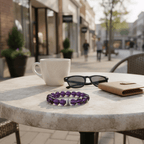 Eternal Elegant Amethyst Bracelet by JWPatronus – natural crystal bracelet for women