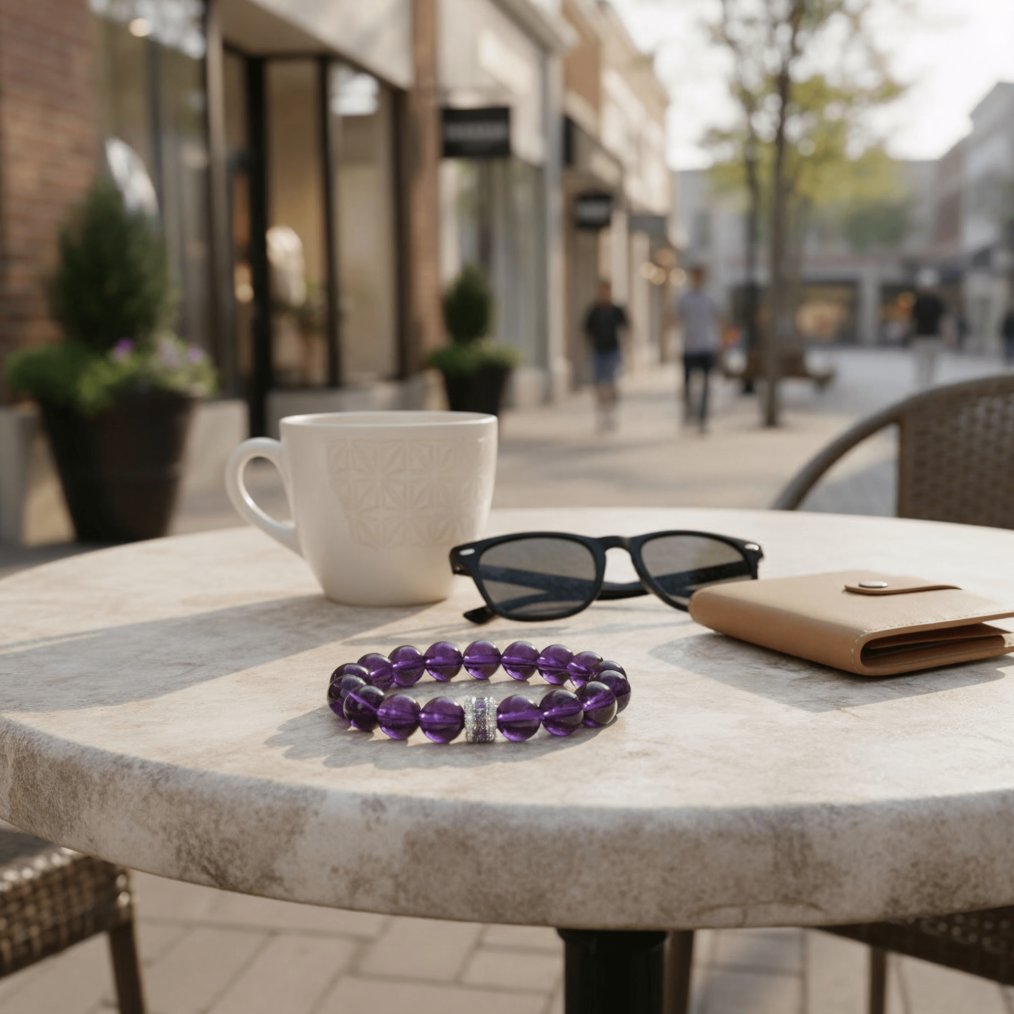 Eternal Elegant Amethyst Bracelet by JWPatronus – natural crystal bracelet for women