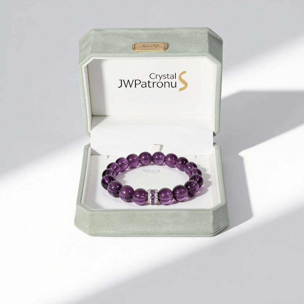 Eternal Elegant Amethyst Bracelet by JWPatronus – natural crystal bracelet for women