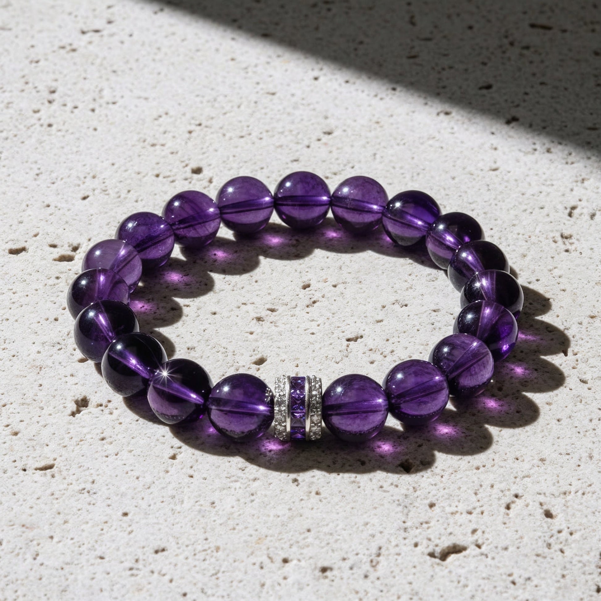 Eternal Elegant Amethyst Bracelet by JWPatronus – natural crystal bracelet for women