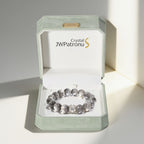 Ethereal Harmony Silver Quartz Bracelet by JWPatronus – natural crystal bracelet for women