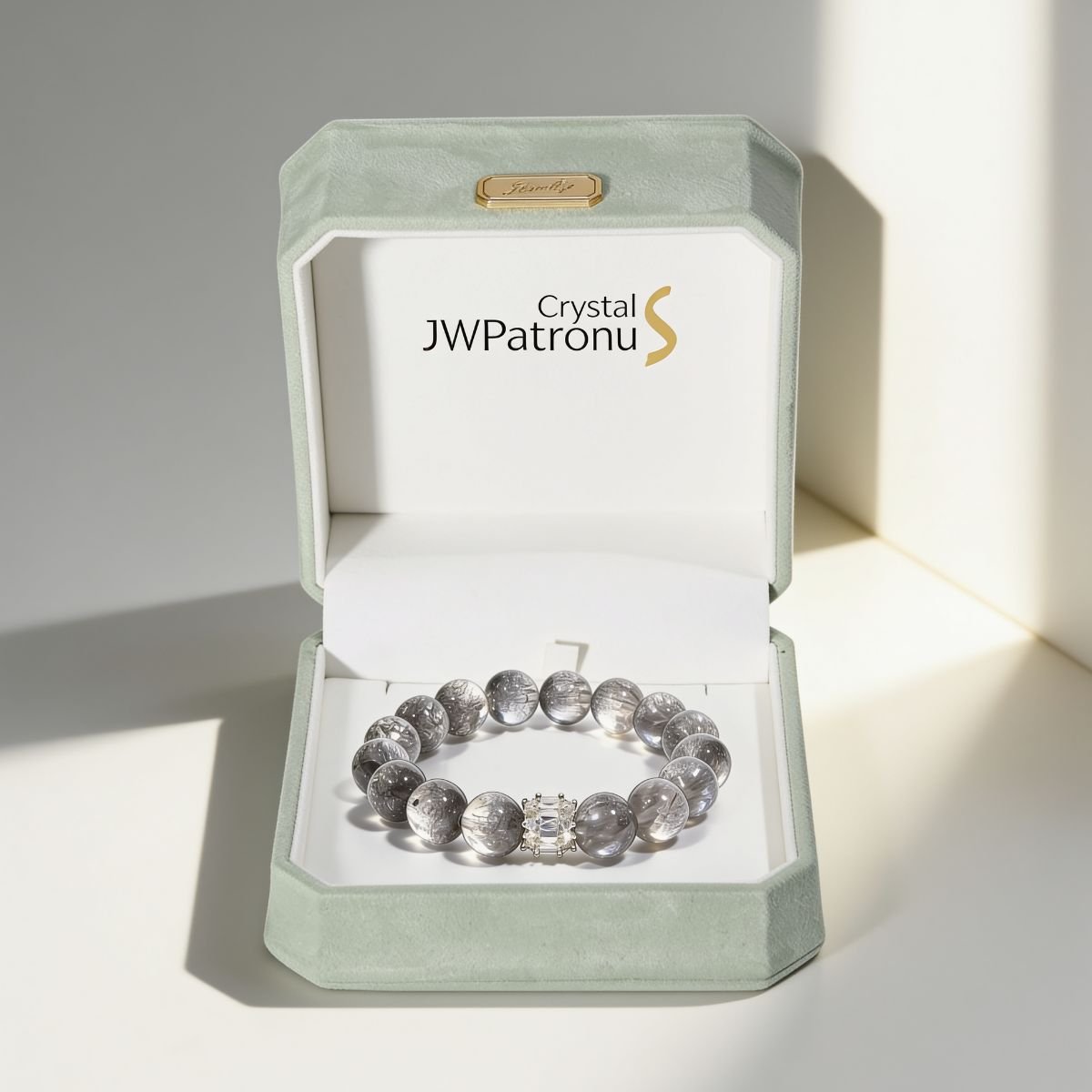 Ethereal Harmony Silver Quartz Bracelet by JWPatronus – natural crystal bracelet for women