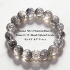Ethereal Harmony Silver Quartz Bracelet by JWPatronus – natural crystal bracelet for women