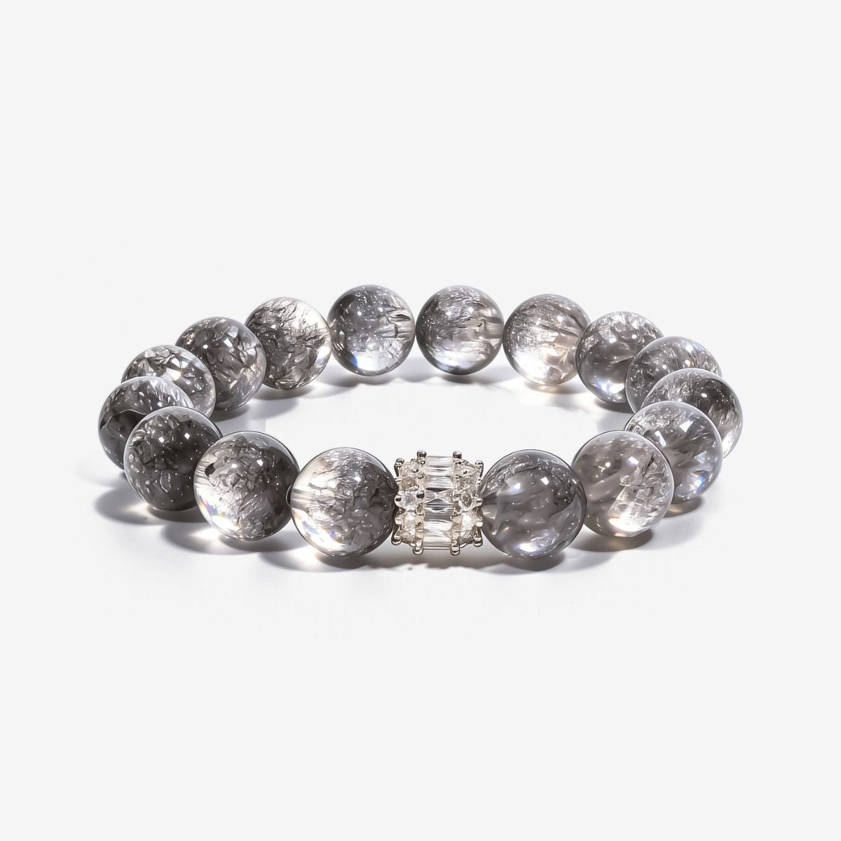 Ethereal Harmony Silver Quartz Bracelet by JWPatronus – natural crystal bracelet for women