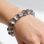 Ethereal Harmony Silver Quartz Bracelet by JWPatronus – natural crystal bracelet for women