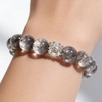Ethereal Harmony Silver Quartz Bracelet by JWPatronus – natural crystal bracelet for women