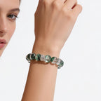 Forest Veil Green Phantom Quartz Beaded Bracelet by JWPatronus – natural crystal bracelet for women