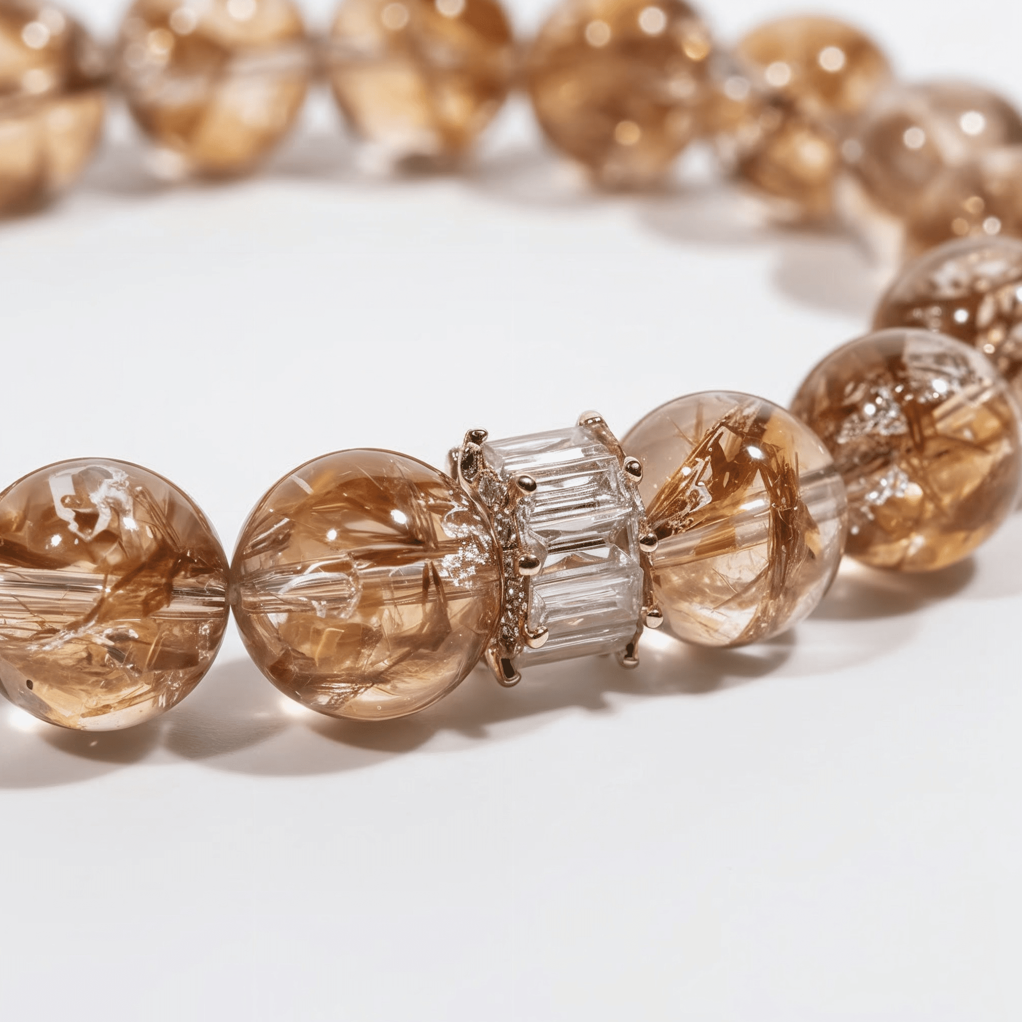 Fortune Koi Hematoid Quartz Bracelet by JWPatronus – natural crystal bracelet for women