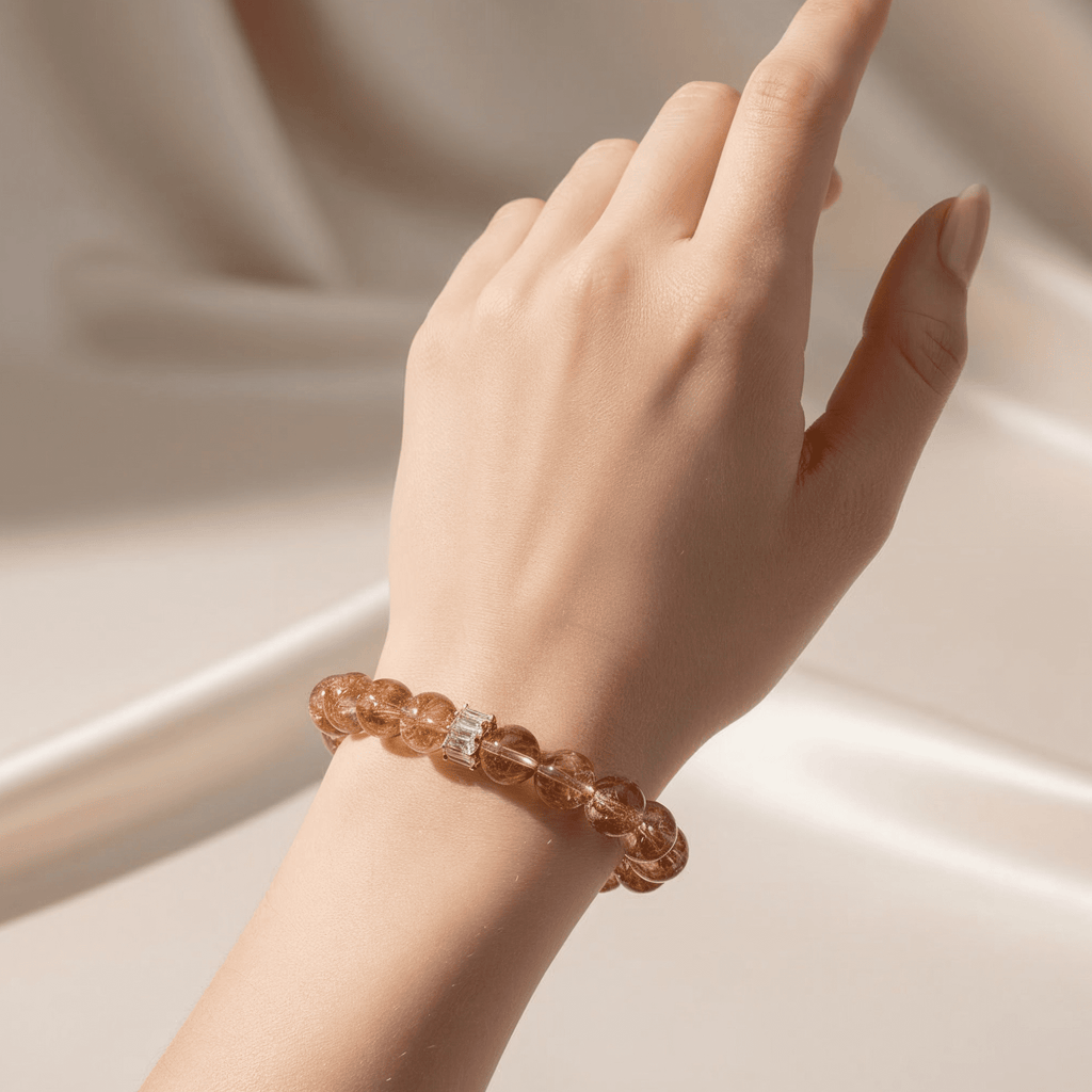 Fortune Koi Hematoid Quartz Bracelet by JWPatronus – natural crystal bracelet for women