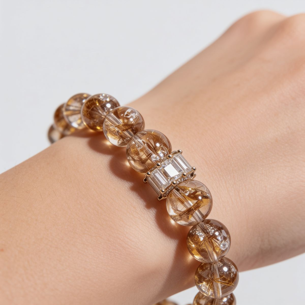 Fortune Koi Hematoid Quartz Bracelet by JWPatronus – natural crystal bracelet for women