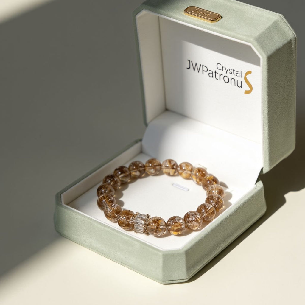 Fortune Koi Hematoid Quartz Bracelet by JWPatronus – natural crystal bracelet for women