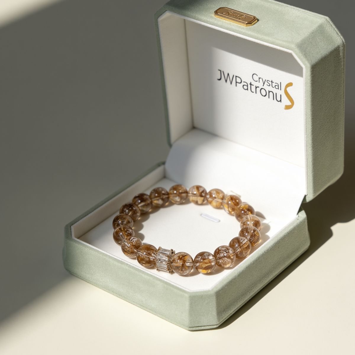 Fortune Koi Hematoid Quartz Bracelet by JWPatronus – natural crystal bracelet for women