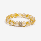 Golden Healer Ice Yellow Quartz Bracelet by JWPatronus – natural crystal bracelet for women