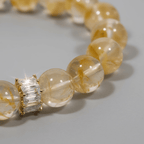 Golden Healer Ice Yellow Quartz Bracelet by JWPatronus – natural crystal bracelet for women