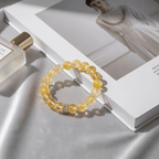 Golden Healer Ice Yellow Quartz Bracelet by JWPatronus – natural crystal bracelet for women