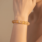 Golden Healer Ice Yellow Quartz Bracelet by JWPatronus – natural crystal bracelet for women