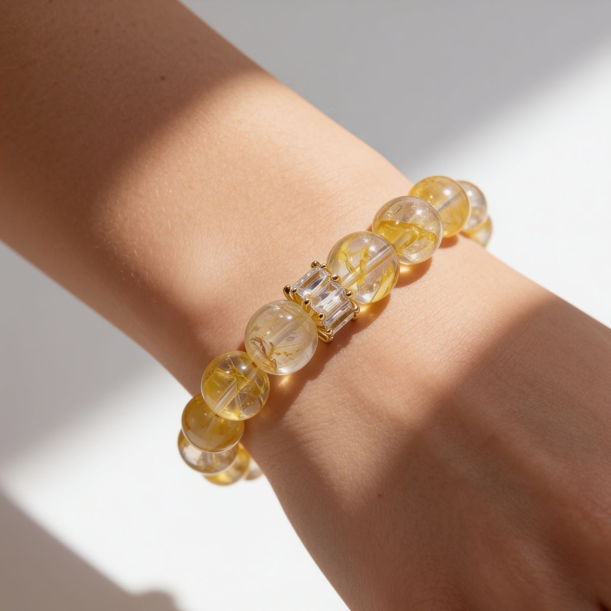 Golden Healer Yellow Quartz Bracelet by JWPatronus – natural crystal bracelet for women