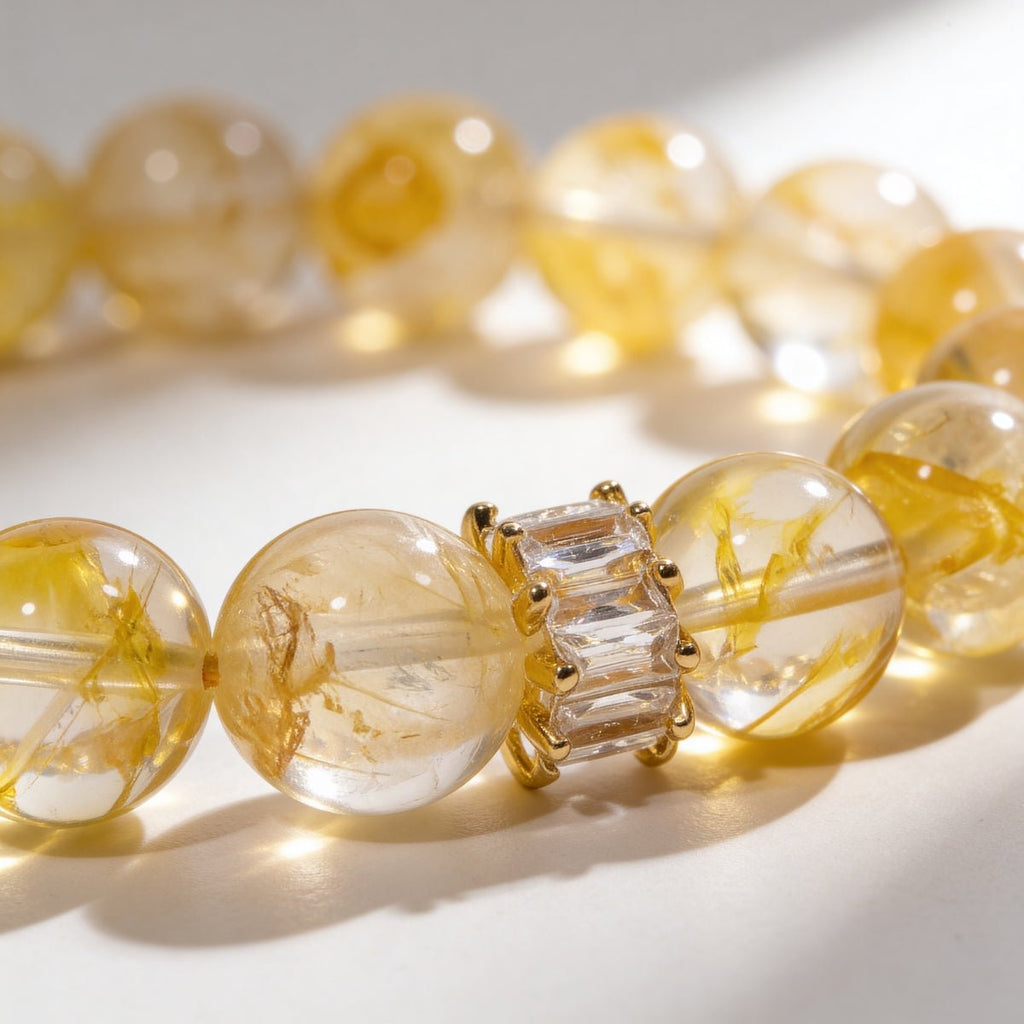 Golden Healer Yellow Quartz Bracelet by JWPatronus – natural crystal bracelet for women