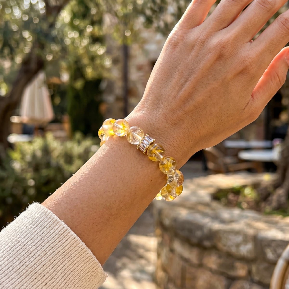 Golden Healer Yellow Quartz Bracelet by JWPatronus – natural crystal bracelet for women