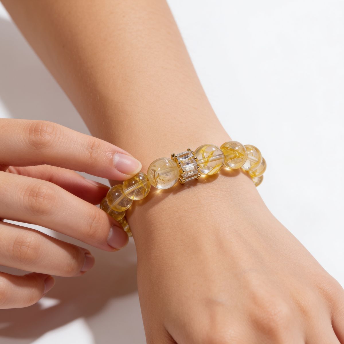Golden Healer Yellow Quartz Bracelet by JWPatronus – natural crystal bracelet for women