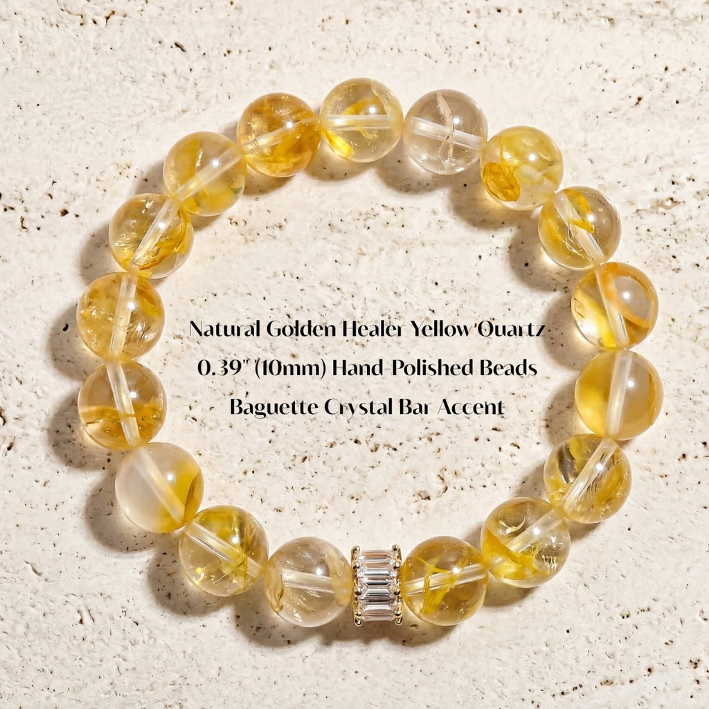 Golden Healer Yellow Quartz Bracelet by JWPatronus – natural crystal bracelet for women