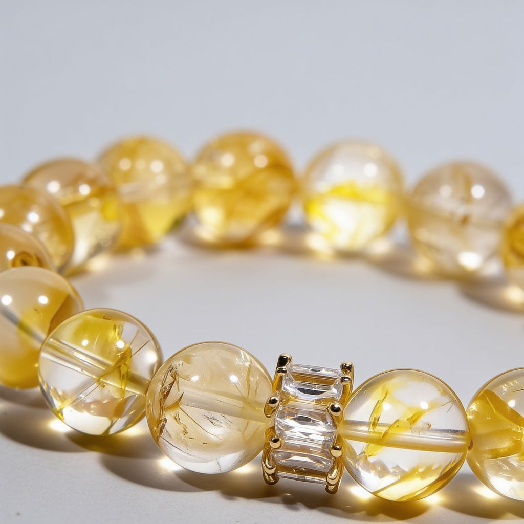 Golden Healer Yellow Quartz Bracelet by JWPatronus – natural crystal bracelet for women